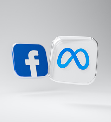 לוגו של מטא ופייסבוק